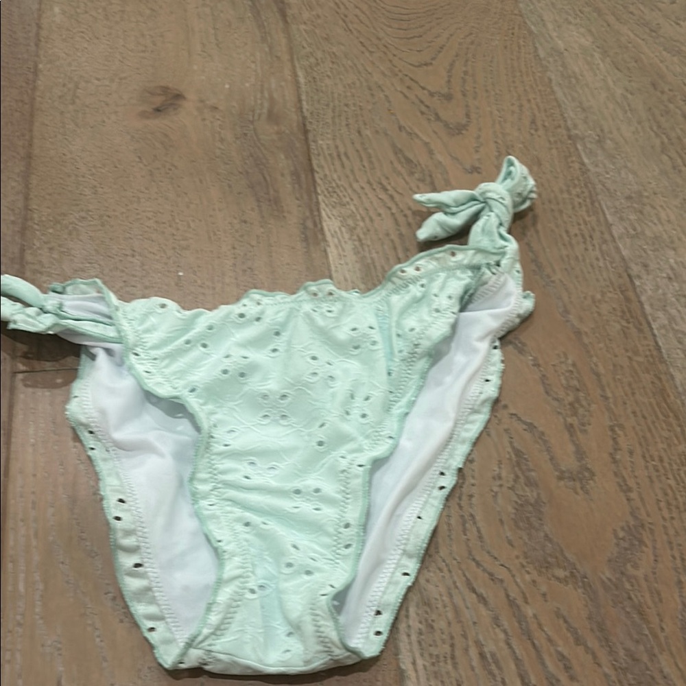Mint Green Eyelet Bikini Bottom